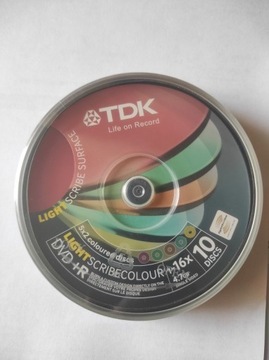 PŁYTY TDK DVD+R LightScribe 10szt.