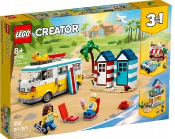 LEGO CREATOR 3w1 Kamper na Plaży 31138 Prezent
