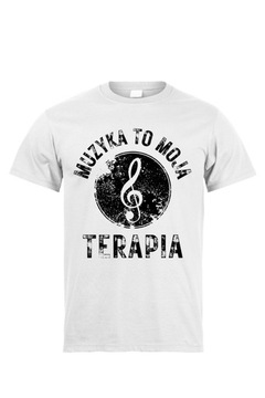 Koszulka Muzyka, biała, czarna XS S M L XL XXL 3XL