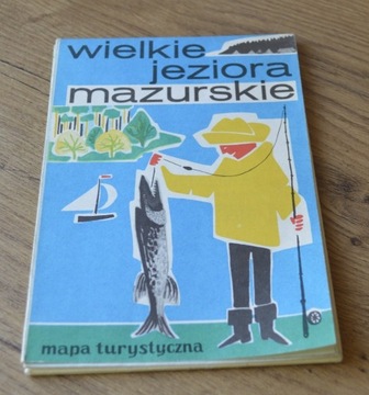 Mapa wielkie jeziora mazurskie 1978