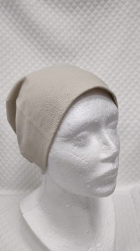 Czapka beanie damska męska unisex niude bawełna 