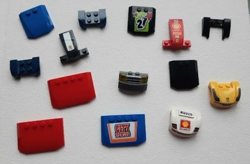 Klocki Lego maski maska nadruk naklejka - zestaw