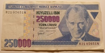 Banknot - lir turecki 