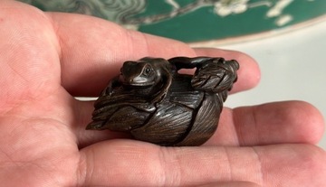 Netsuke - Żaba - Japonia XX w. 