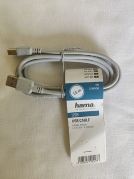 KABEL HAMA USB DRUKARKOWY 1,5m