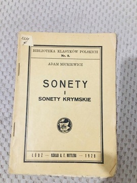 Adam Mickiewicz- Sonety krymskie 1928r.