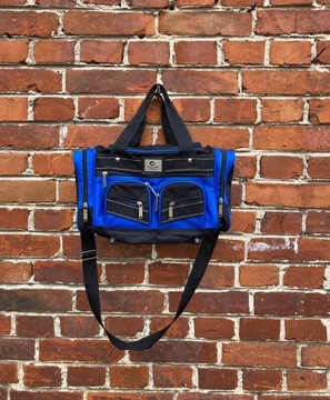 Mini torba niebiesko-czarna