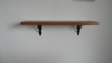 Półka dębowa, lite drewno 96 cm