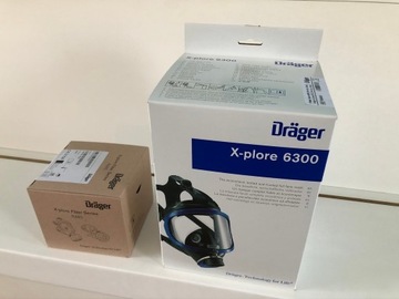 Maska pełnotwarzowa Drager X-plore 6300 + filtr