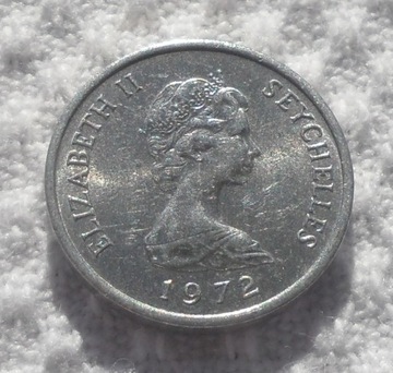 Elżbieta II Seszele 1 cent 1972 FAO Krowa GVF