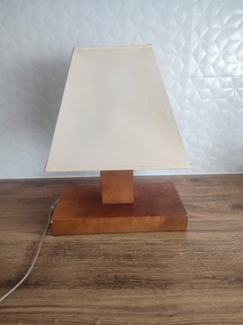 Lampa stołowa gabinetowa nocna drewniana typu LG-1