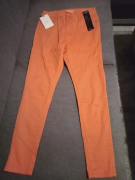 Spodnie damskie w kolorze pomarańczowym 