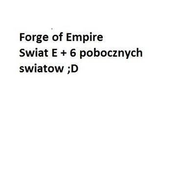 Konto Forge of Empire E