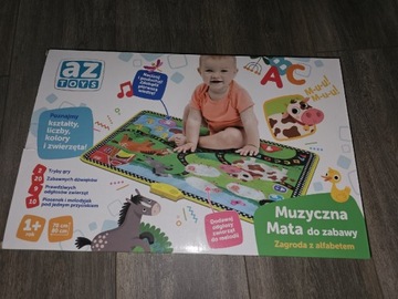 AZtoys muzyczna mata do zabawy zagroda z alfabetem