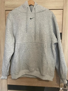 Szara Bluza Nike,L, Duży Kaptur, Gruba i Ciepła