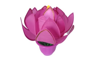 Lampka nocna kwiat lotosu Haka 230 V-fioletowa