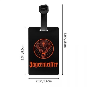 Etykieta na bagaż Jagermeister