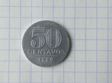 50. CENTAVOS. 1959. BRAZYLIA. 