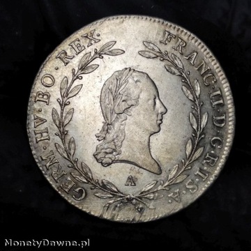 20 krajcarów 1793, Franciszek II, Austria