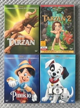 "Tarzan 1-2", "Pinokio", "101 Dalmatyńczyków" 