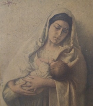 Obraz matka z dzieckiem