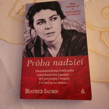 Książka " Próba nadziei" Beatrice Saubin.