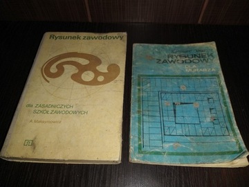 Rysunek zawodowy zestaw 1977/79 podręcznik