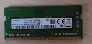 Pamięć RAM 8GB DDR4 Samsung SO-DIMM 2666MHz
