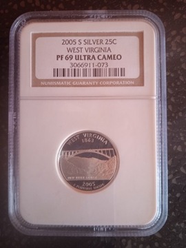 Moneta 25 centów 2005