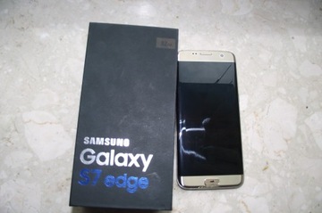 Samsung S7 Edge złoty wyświetlacz obudowa zepsuty