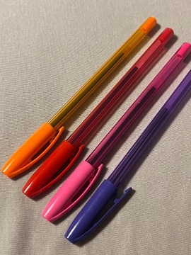 4 długopisy szkoła school kolorowe