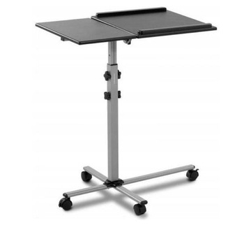 Stolik pod laptopa-45 x 75 cm - nachylenie -35 - 30° - wysokość: 770-870 mm