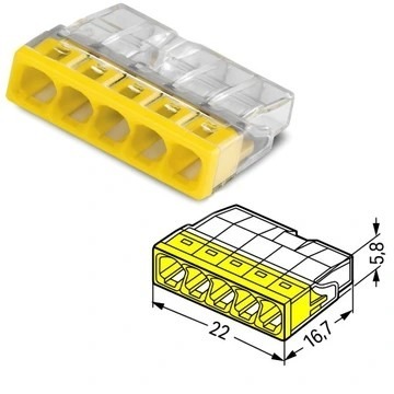 Szybkozłączka WAGO 0,5-2,5 mm²     10 szt.