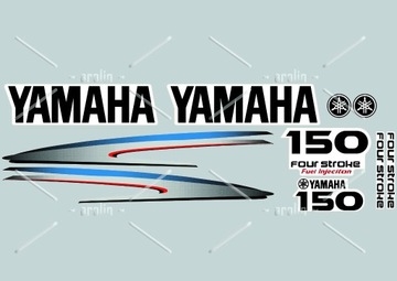 Naklejka na silnik zaburtowy YAMAHA 150