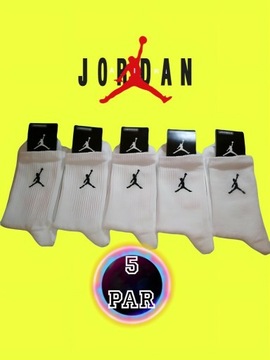 Skarpety Jordan. Męskie.Zestaw 5 par/5 pack. 41-45