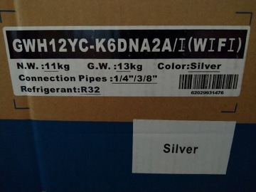 Gree Amber ST 3.5 KW Silver jed.wewnetrzna GHW12YC