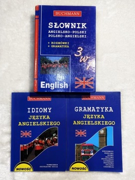 Słownik angielsko-polski 3w1 +rozmówki +gramatyka