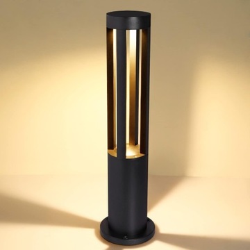 Słupek oświetleniowy nowoczesny LED 60 cm czarny