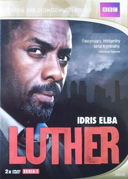 LUTHER SERIA 1 serial 2x DVD Idris Elba NOWY FOLIA