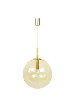 Lampa wisząca lata 60 70 złoto vintage design prl