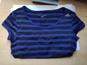 Bluzka sportowa Adidas climacool w paski XS/S/M 