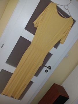 Żółta sukienka do karmienia piersią 38 40 jak nowa