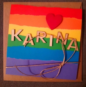 Kartka ręcznie robiona LGBT 