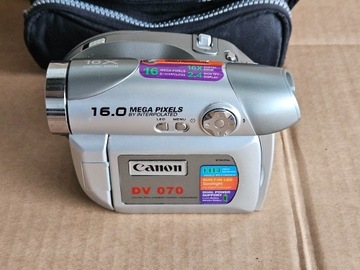 Canon DV 070 , kamera mini dvc + torba + 2 baterie , sprawna jak nowa