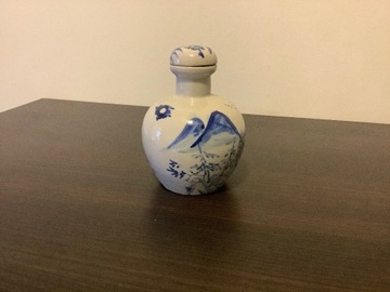Unikatowa ceramiczna buteleczka japońska na sosy 