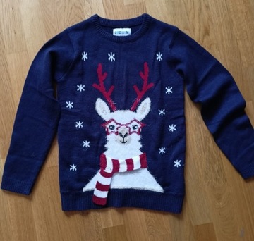 Sweterek świąteczny dla chłopca wzrost 146