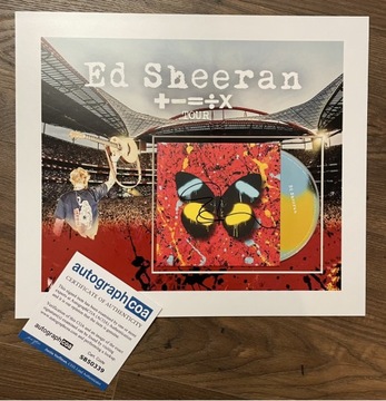 Ed Sheeran płyta cd w oprawie, autograf certyfikat