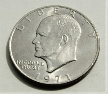 1 dolar 1971 bzm one dollar Eisenhower STAN!!!