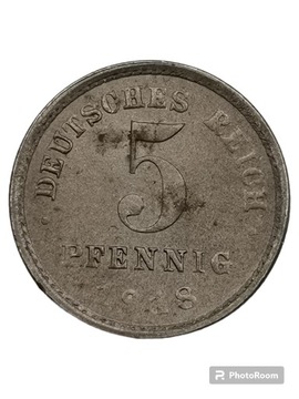 5 pfennig 1918 E 