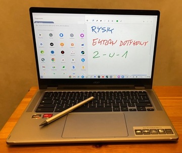 Chromebook z rysikiem i gwarancją do 2026 Acer Spin 514 CP514-3HH-R9T3 